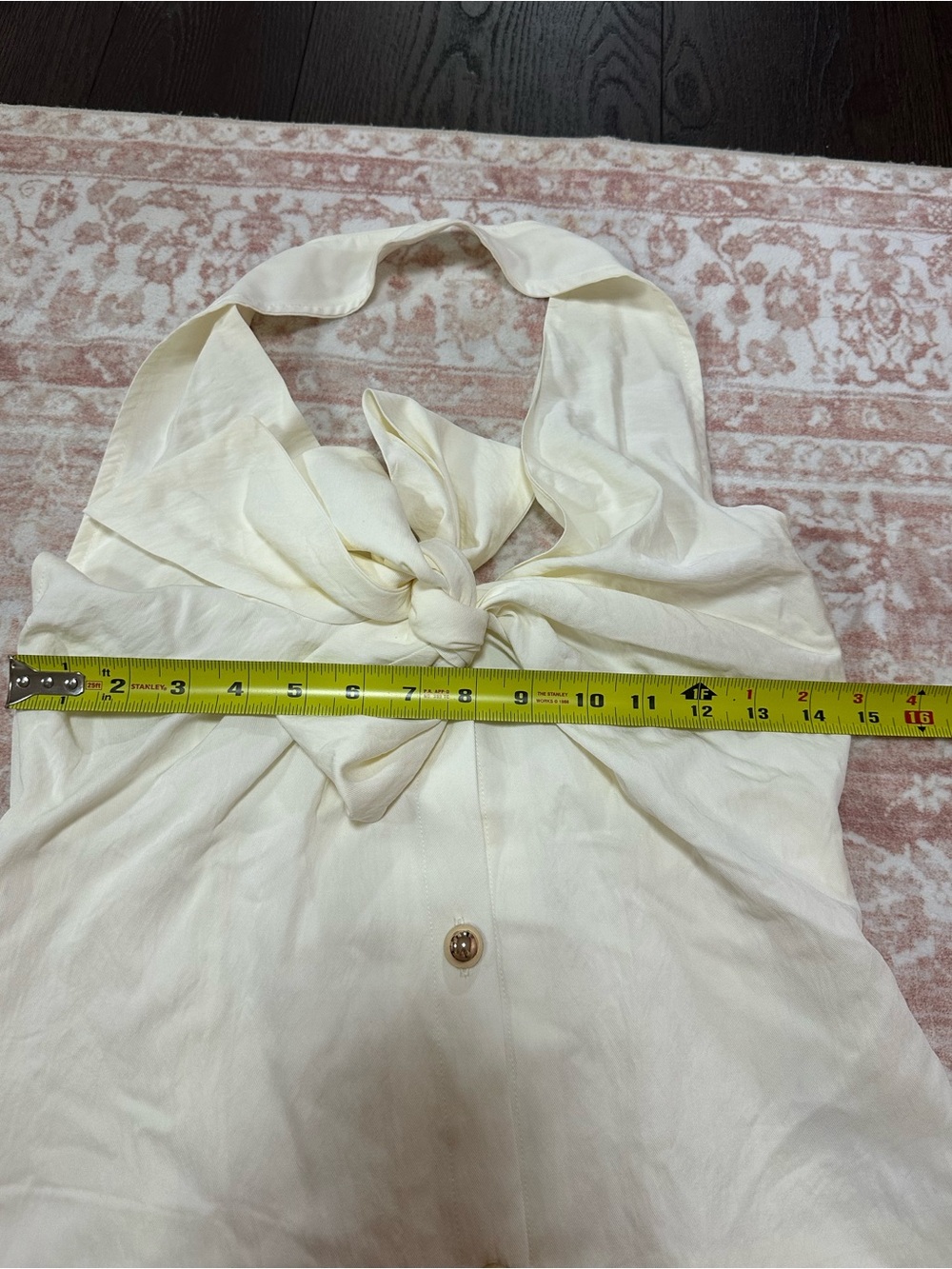 NEW Set Commense Tie-Front Halter Top & Wide-Leg Pants - Picture 15 of 16